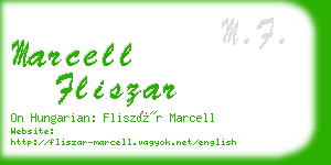 marcell fliszar business card